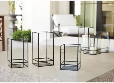 Santa Barbara pier iron plus glass lantern Santa Barbara pier iron plus glass lantern