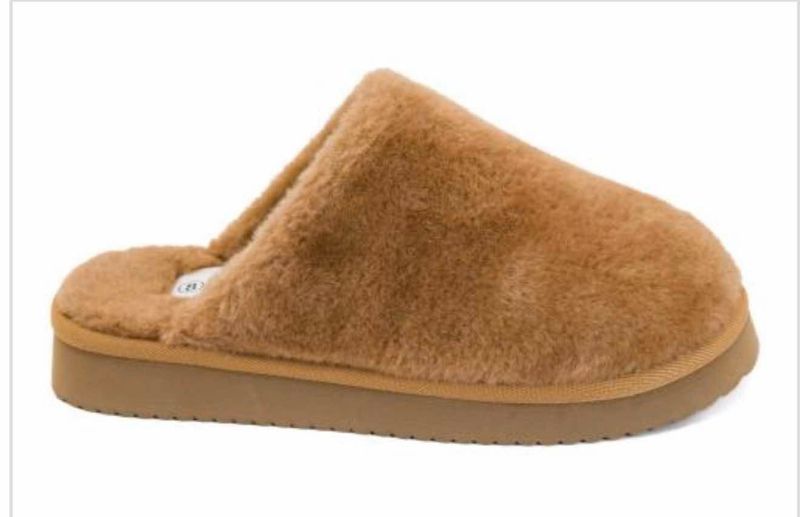 HEY GIRL Tan Slippers