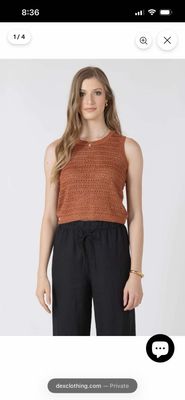 Black Tape Terracotta Knit Tank