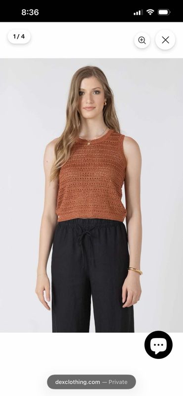 Black Tape Terracotta Knit Tank Black Tape Terracotta Knit Tank