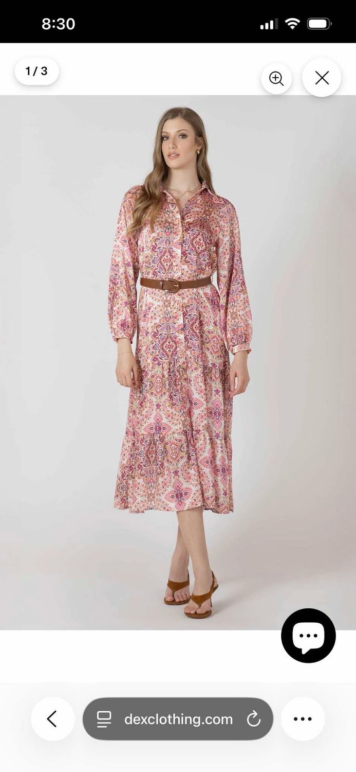 Black Tape Vibrant Paisley Dress