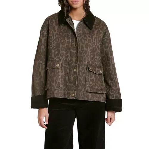 Dex Leopard Denim Jacket Dex Leopard Denim Jacket