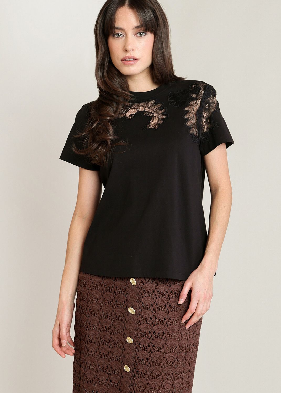 Dex Lace Embroidery Tshirt Dex Lace Embroidery Tshirt