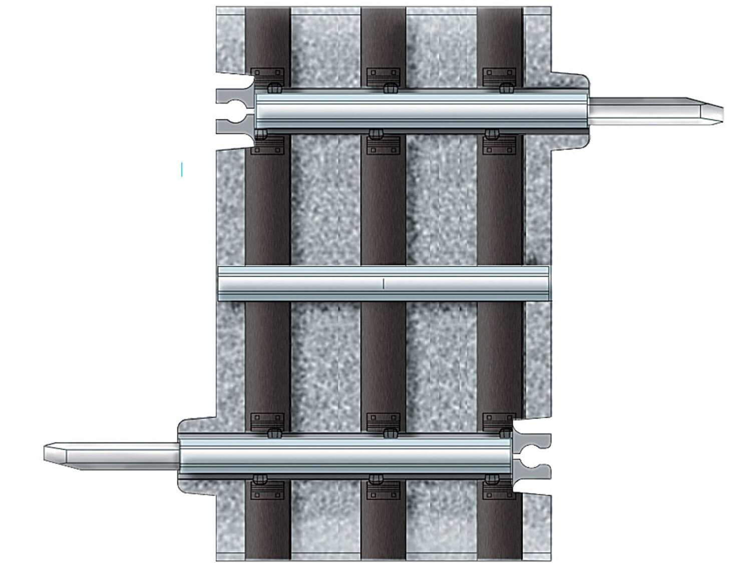 1 3/8&quot; FasTrack without Roadbed