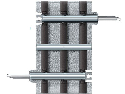 1 3/8&quot; FasTrack without Roadbed