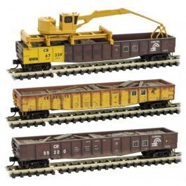 Micro-Trains Conrail Tie Loader 3-Pack