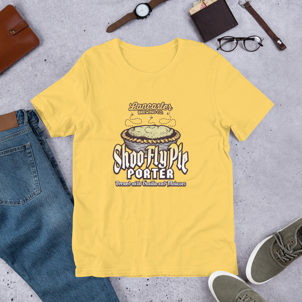 Short-sleeve unisex t-shirt - LBC Shoo-Fly Logo
