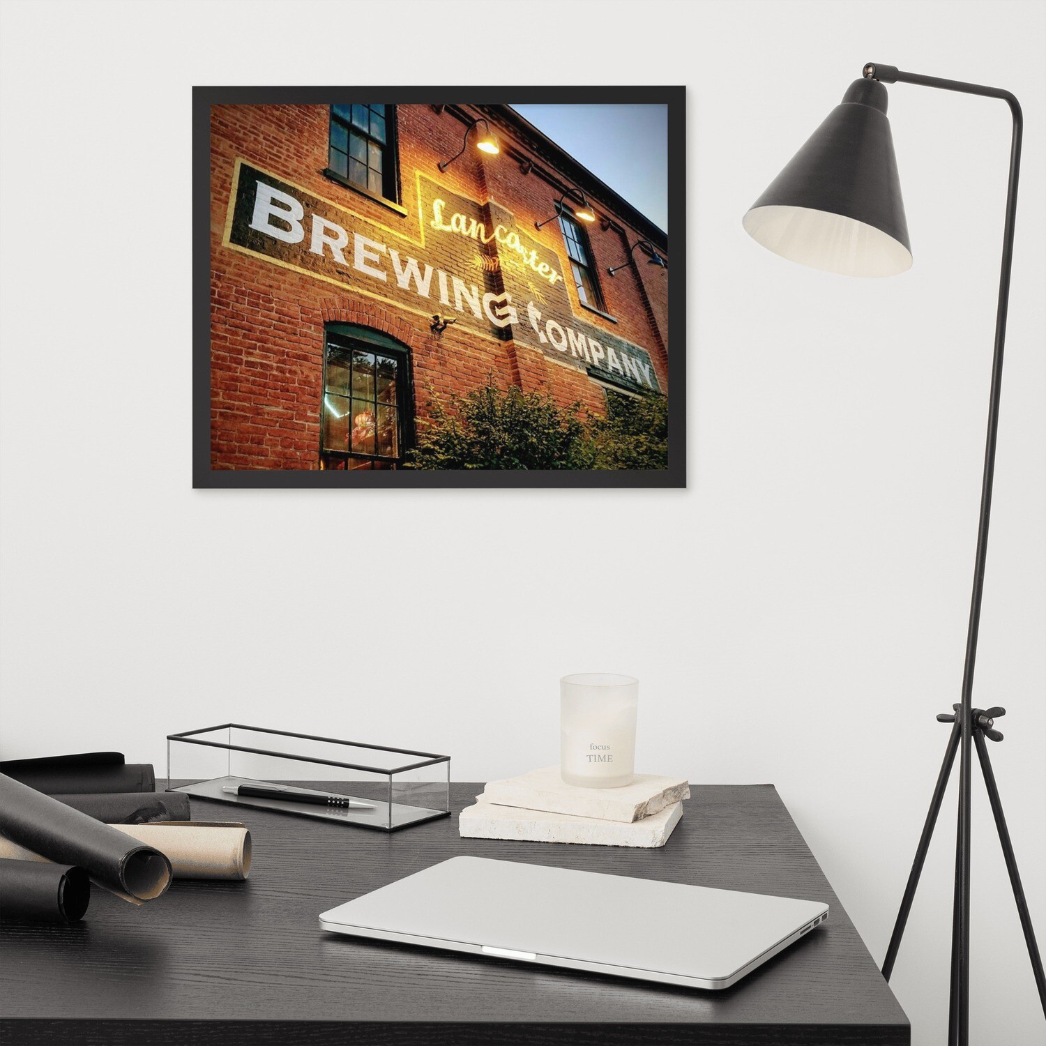 Lancaster Brewing Company Framed photo paper poster