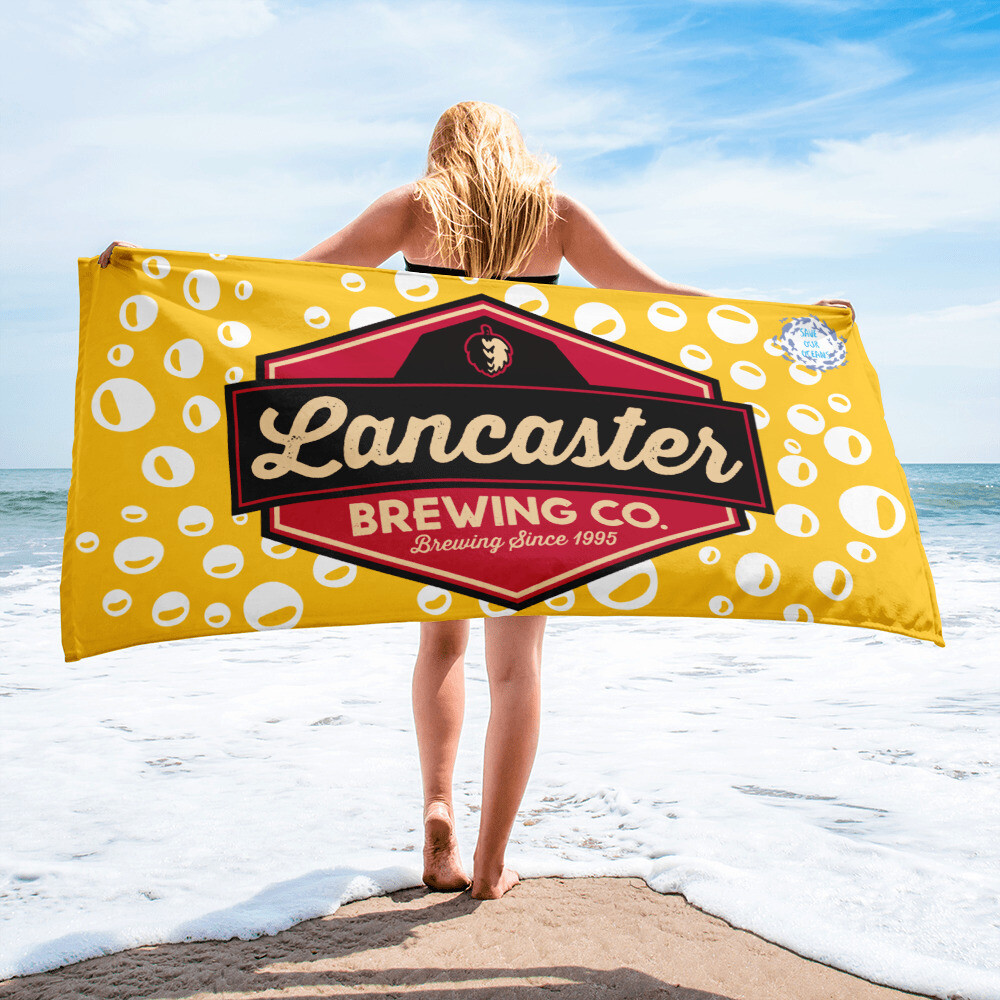LBC Save Our Ocean Brew Beach Towel