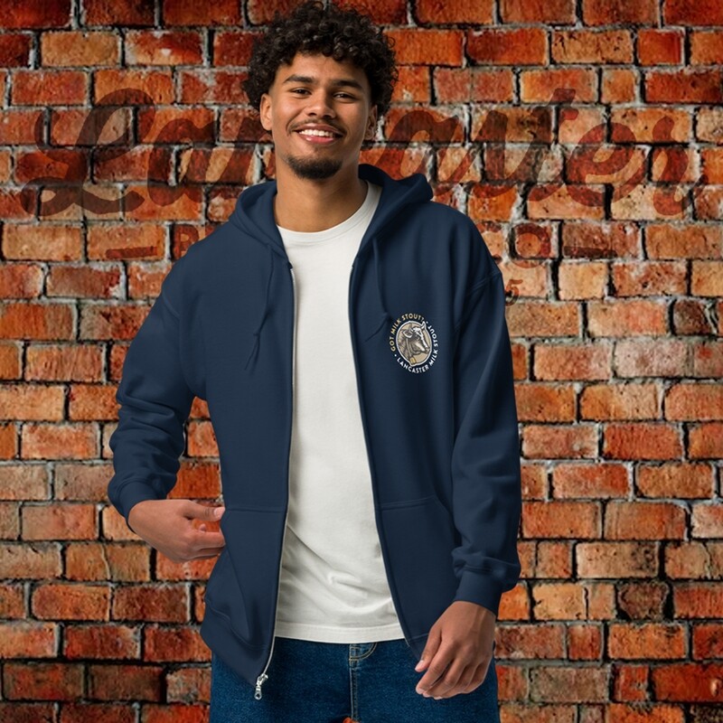 Unisex heavy blend zip hoodie Milk Stout