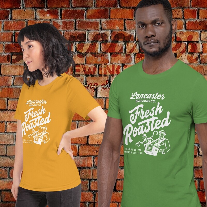 Short-sleeve Unisex t-shirt - PB ALE Fresh Roasted WHT