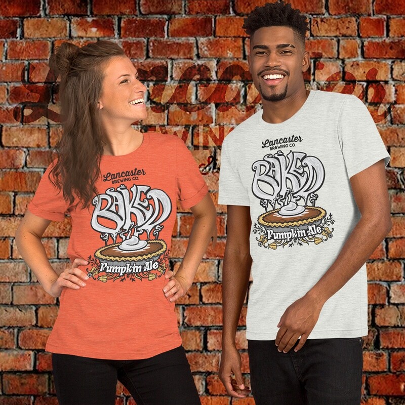 Short-sleeve Unisex t-shirt - BAKE PUMPKIN ALE LOGO