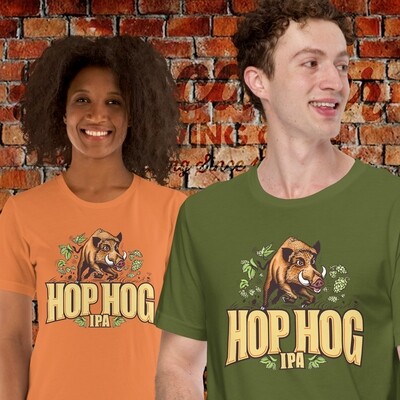Short-sleeve unisex t-shirt - HOP HOG