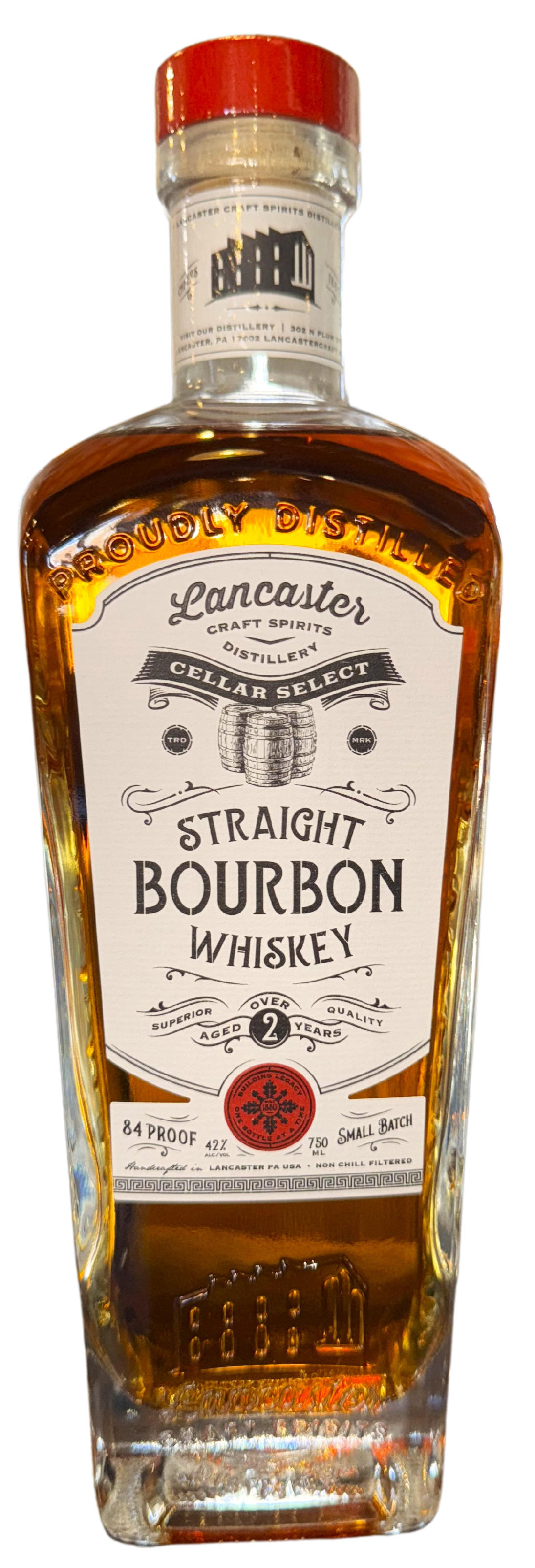 Lancaster Cellar Select Straight Bourbon Whiskey bottle