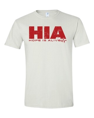 HIA T-Shirt white with red logo