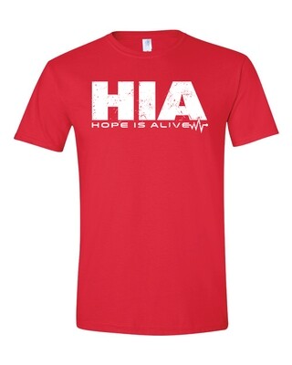 HIA T-Shirt Red with white logo