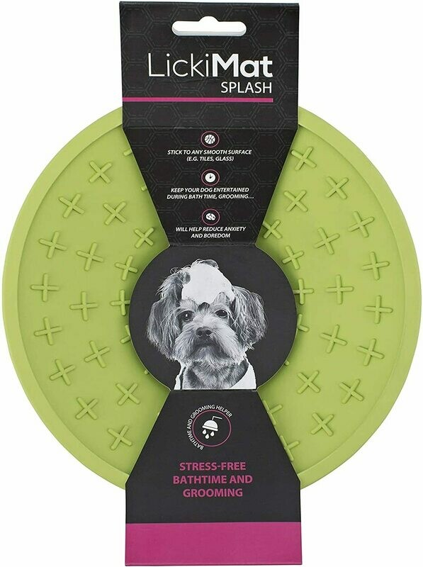 Lickimat Splash Lick Mat Bowl con ventosa, juguete de distractor de tiempo de baño, perros y gatos, recorte de uñas y arreglo, un regalo de comida con mantequilla de mani o yogur para mascota Lickimat Splash Lick Mat Bowl con ventosa, juguete de distractor de tiempo de baño, perros y gatos, recorte de uñas y arreglo, un regalo de comida con mantequilla de mani o yogur para mascota