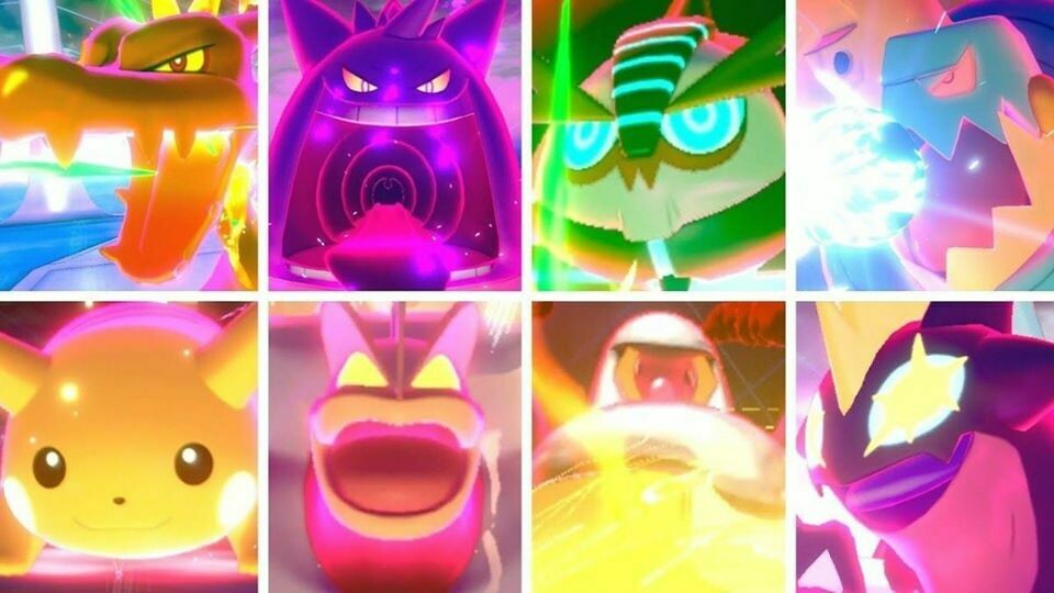 PAQUETE 27 POKEMON G-MAX SHINY TODOS LOS DISPONIBLES AL MOMENTO