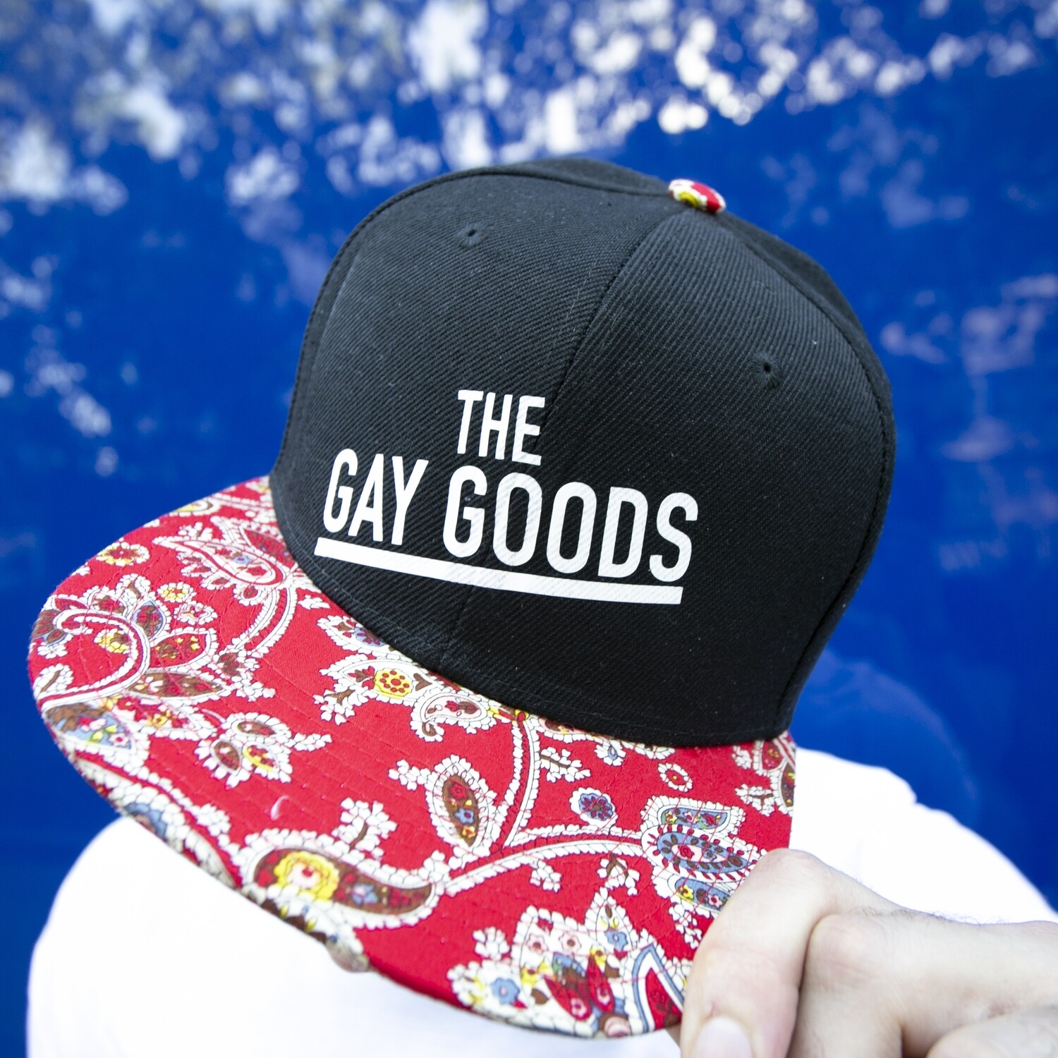 The Gay Goods Red Paisley Snapback Hat