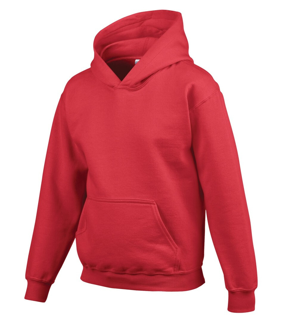 Gildan 50/50 Blend Hooded Sweatshirt, Color: Red