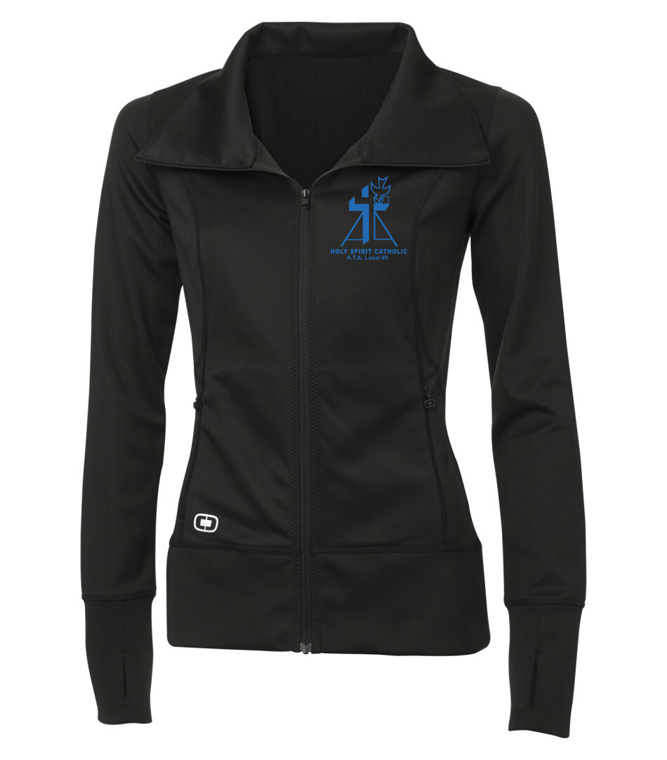 OGIO Endurance Fulcrum Ladies&#39; full zip, Color: Black, Design Color: Blue, Design Number: Design 1