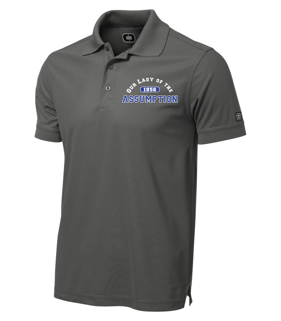 OGIO® CALIBER 2.0 Men's Polo, Color: Diesel Grey, Design Choice (Front): Design 1