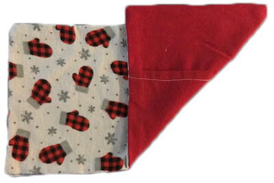 Mittens and Red Flannel Wheat Bag