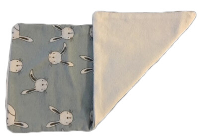 Bunnies and White Flannel Wheat Bag