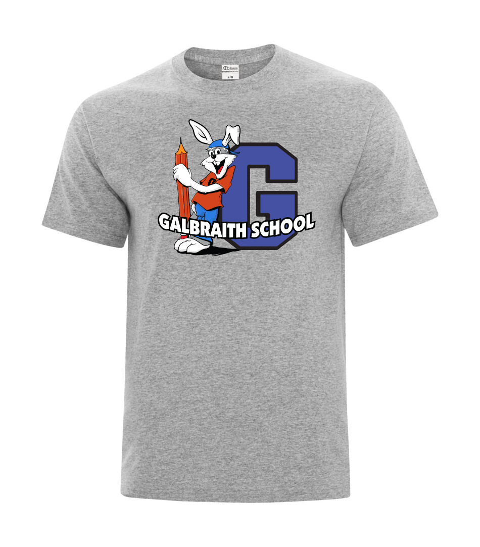 ATC™ EVERYDAY Cotton Blend Tee (Youth and Unisex), Color: Athletic Grey, Design Choice: Design 1