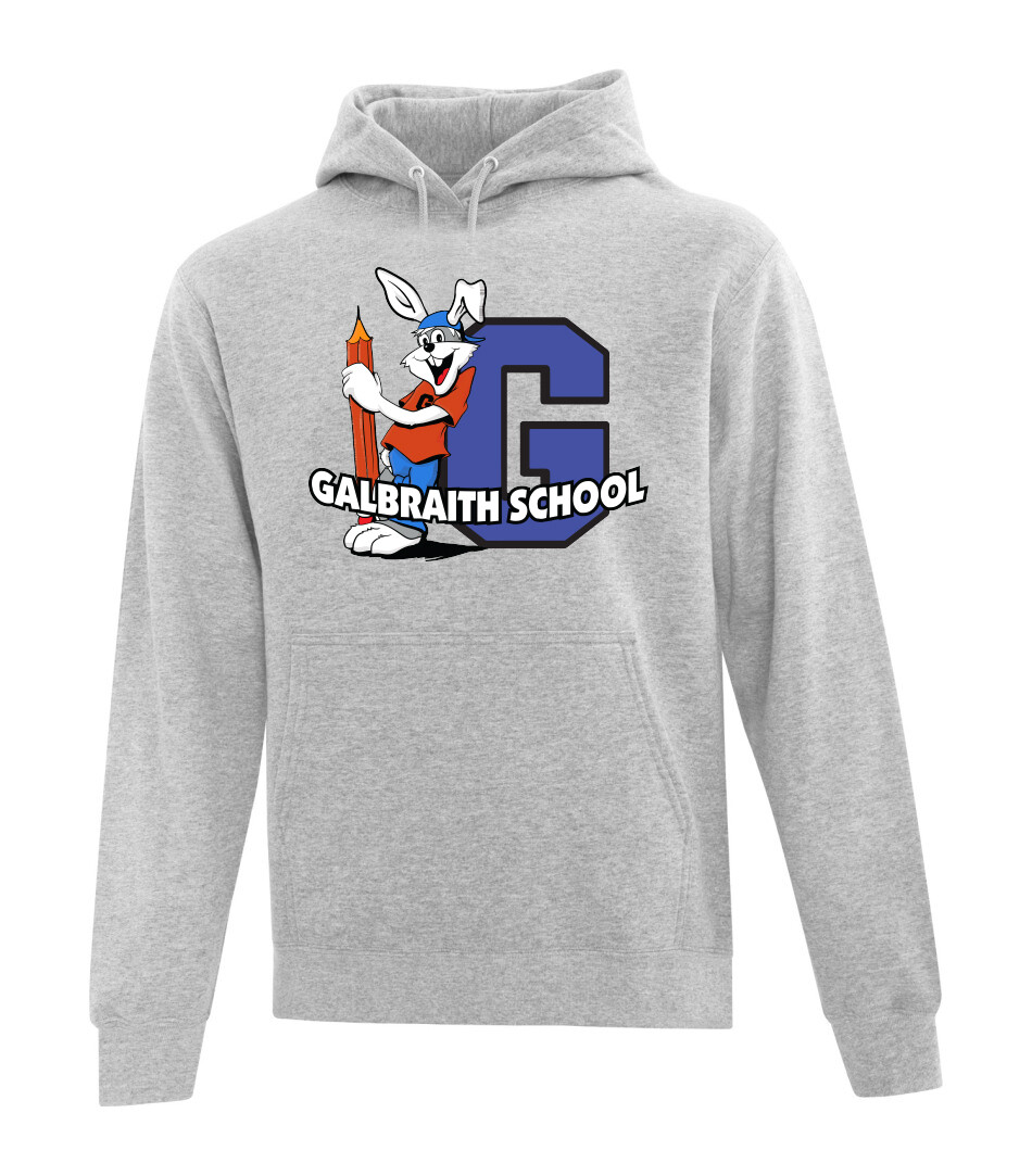 ATC™ Everyday Fleece Hooded Sweatshirt, Color: Athletic Heather Grey, Design Choice: Design 1