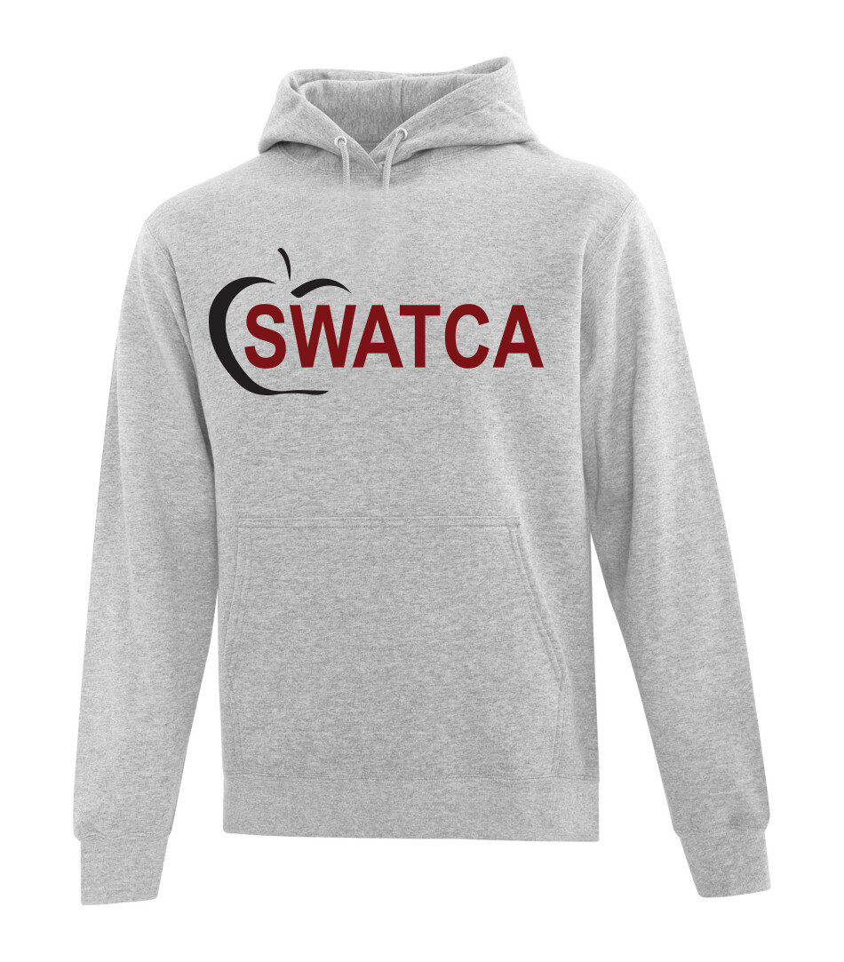 ATC™ Everyday Fleece Hooded Sweatshirt, Color: Athletic Heather Grey, Design Choice: Design 1