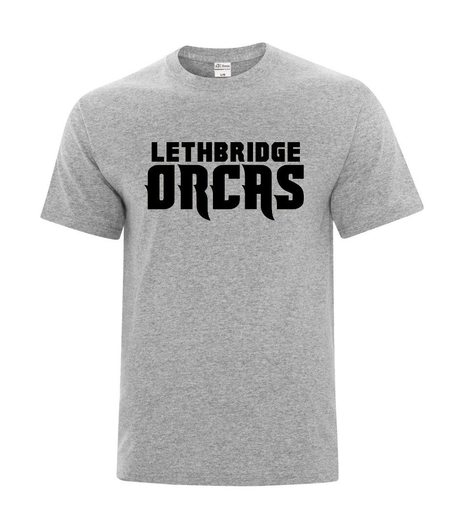 ATC Everday Cotton Blend Tee, Color: Athletic Grey, Design Choice: Design 1