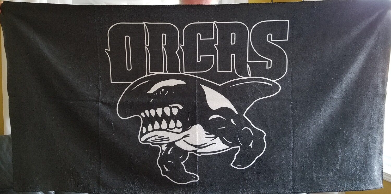 Orca polycotton Beach Towel 30x60"