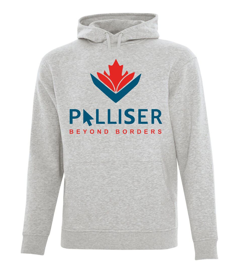 ATC ESACTIVE Core Hooded 15.7 oz Sweatshirt, Color: Athletic Grey, Design Choice: Design 1