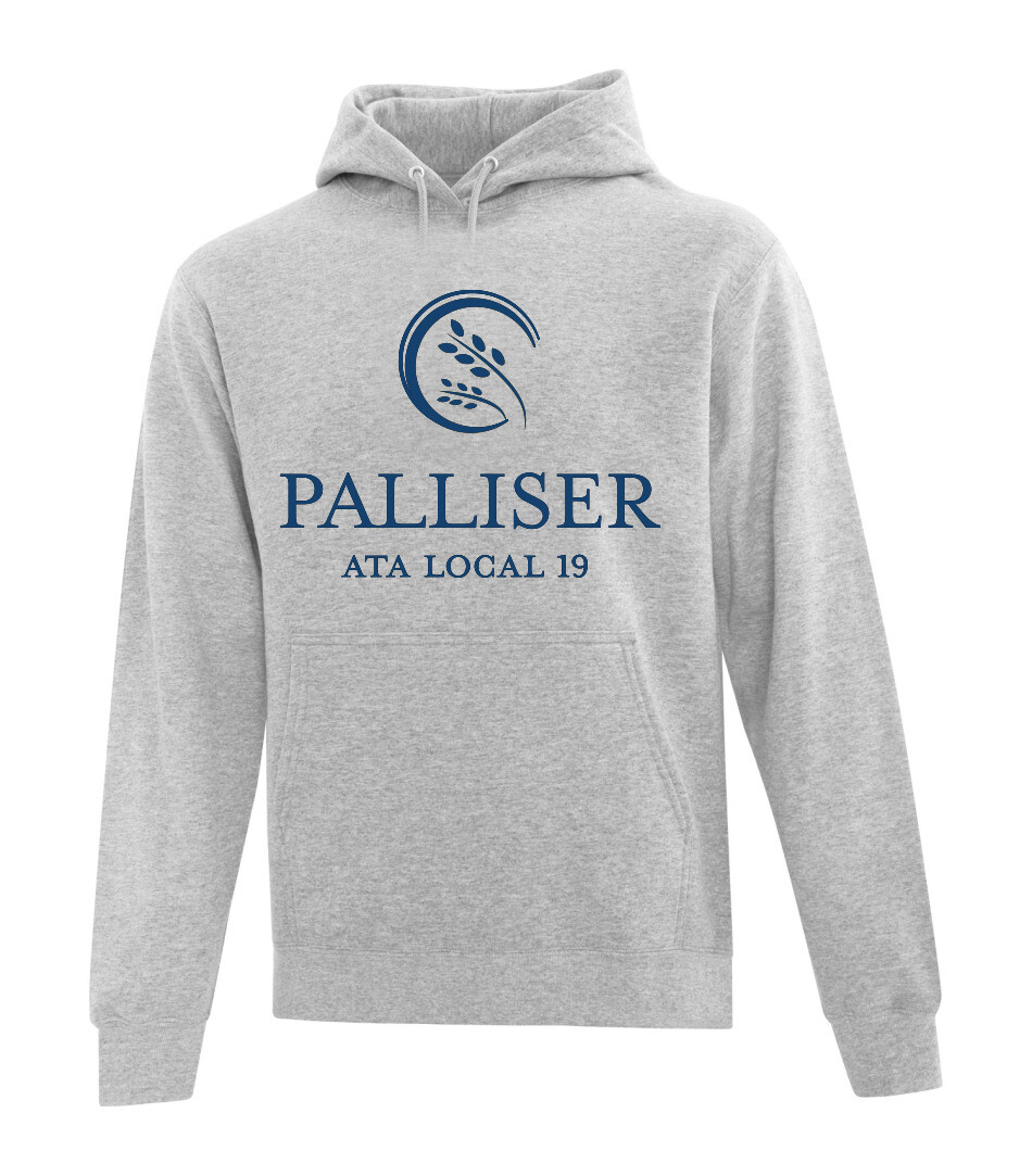 ​ATC™ EVERYDAY Adult and Youth Fleece Hooded Sweatshirt, Color: Athletic Heather, Design Choice: Palliser ATA Logo
