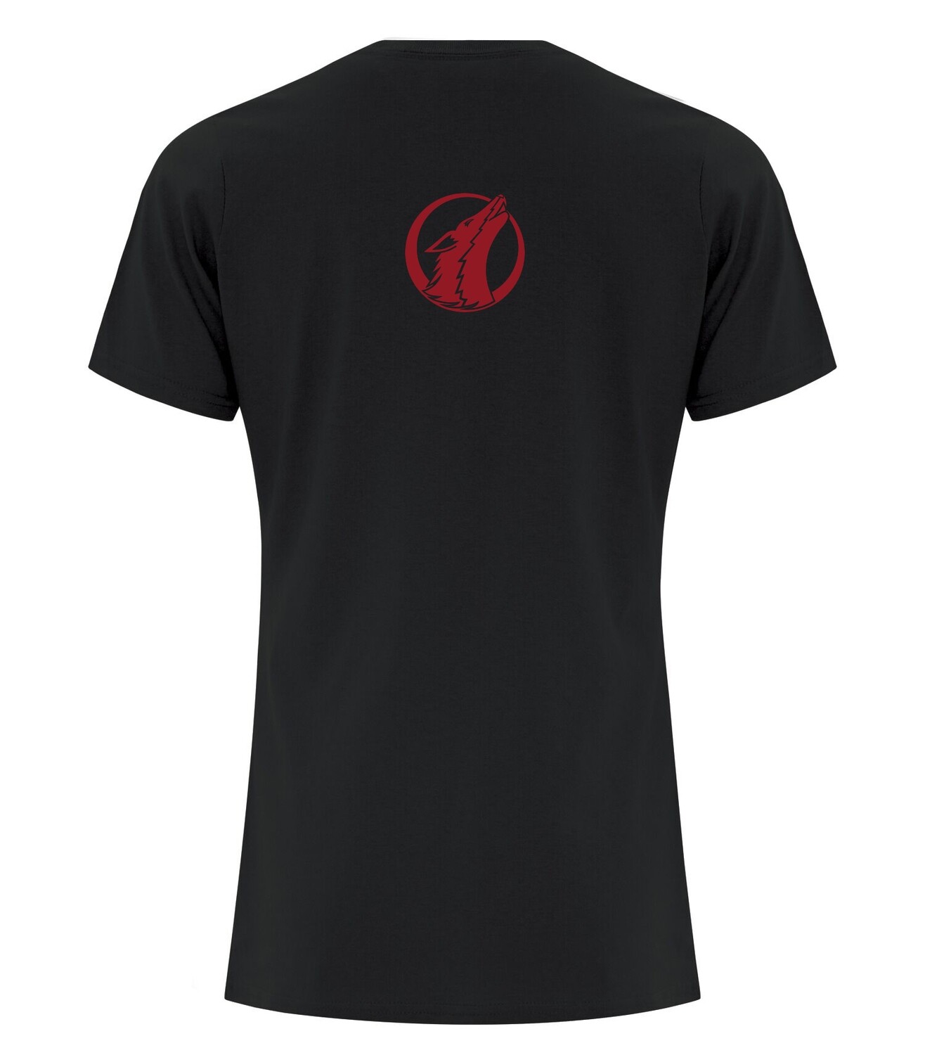 ATC Everday Cotton Ladies&#39; Tee, Color: Black, Add small solid howler on back between shoulder blades?: Yes