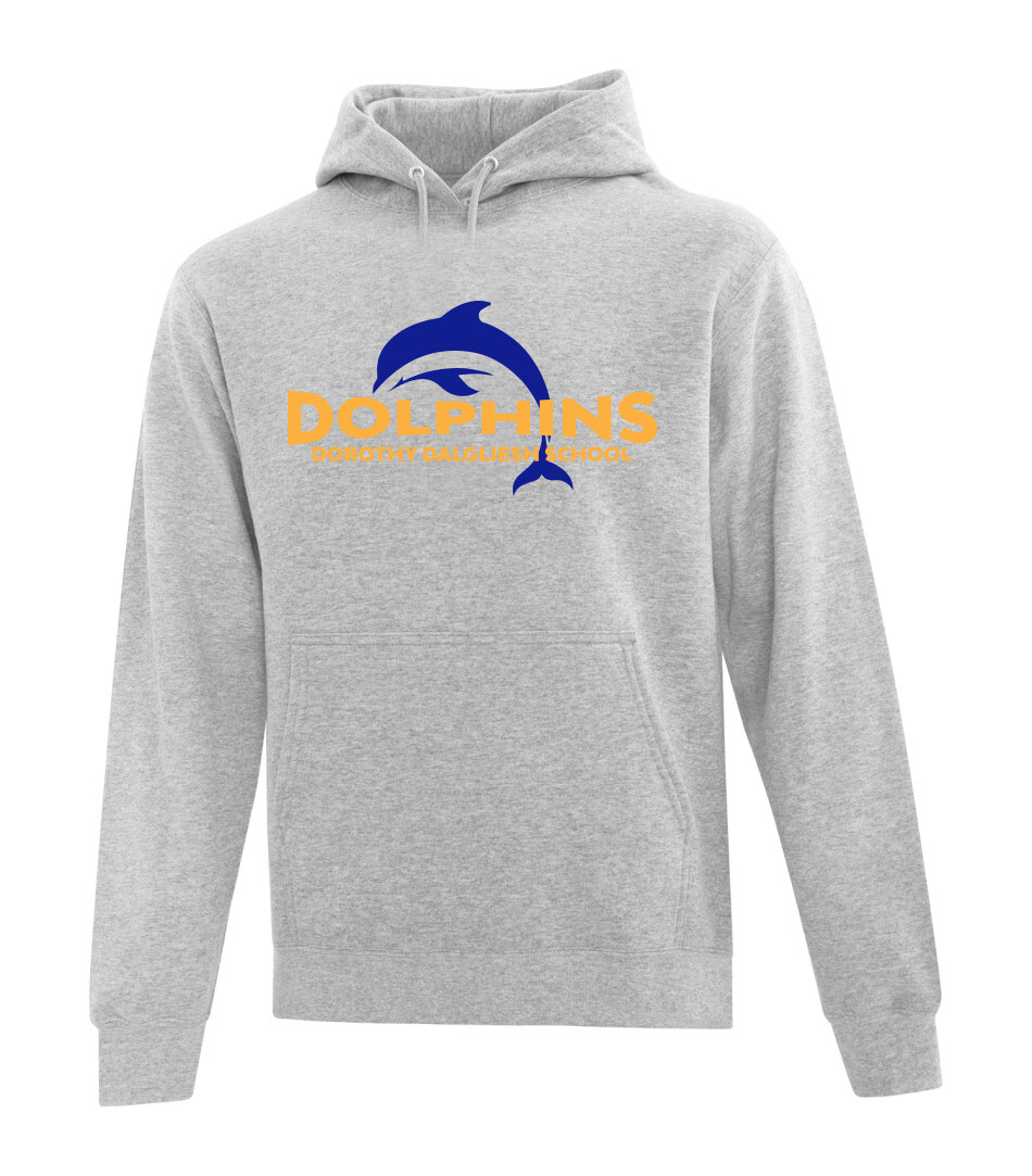 ​ATC™ EVERYDAY Adult and Youth Fleece Hooded Sweatshirt, Color: Athletic Heather, Design Choice: Design 1