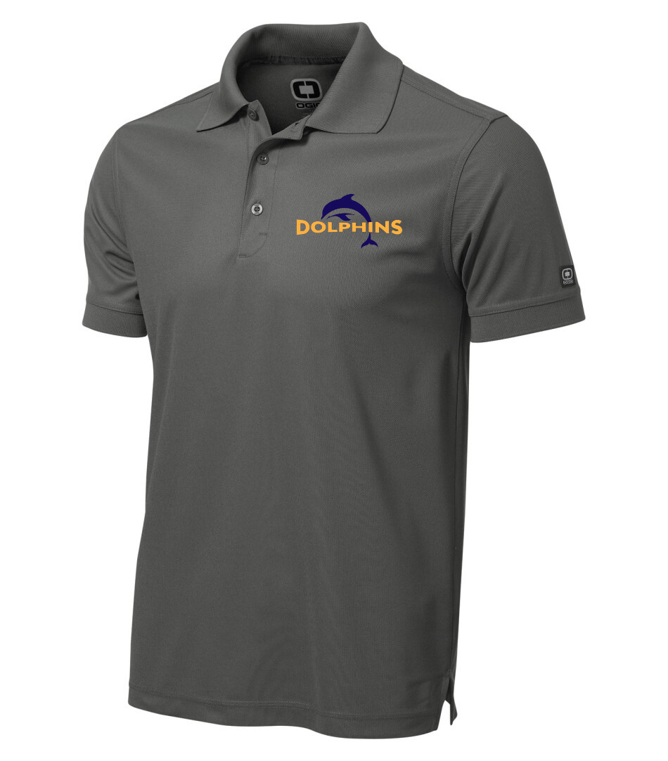 OGIO Caliber 2.0 Men&#39;s Polo, Color: Diesel Grey, Design Choice: Design 1