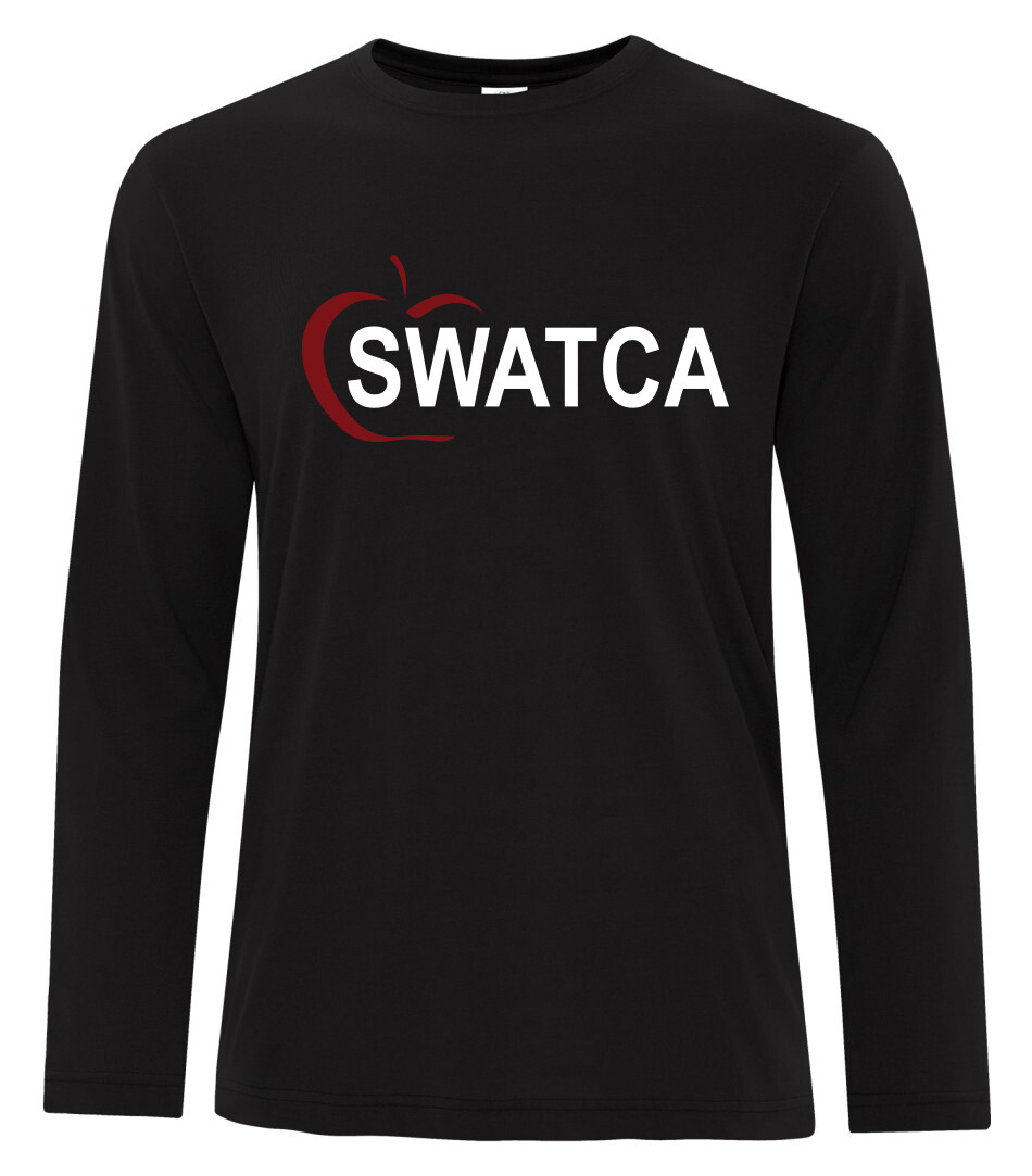 ATC™ PRO SPUN™ Long Sleeve Tee, Color: Black, Design Choice: Design 1