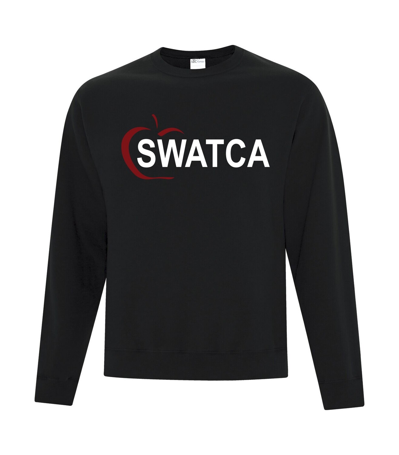 ATC™ EVERYDAY FLEECE CREWNECK SWEATSHIRT, Color: Black, Design Choice: Design 1