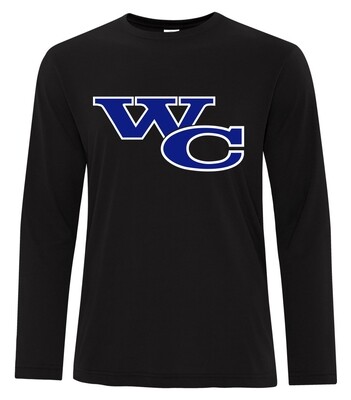 ATC™ PRO SPUN™ Long Sleeve Tee, Color: Black, Design Choice: Design 1