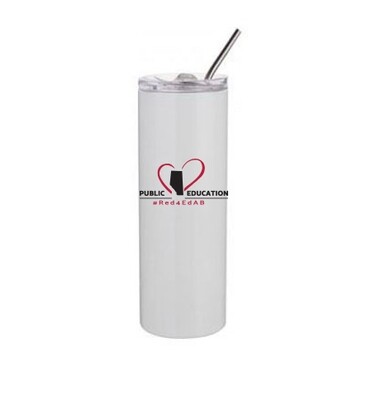 20oz Skinny Tumbler with Lid &amp; Straw