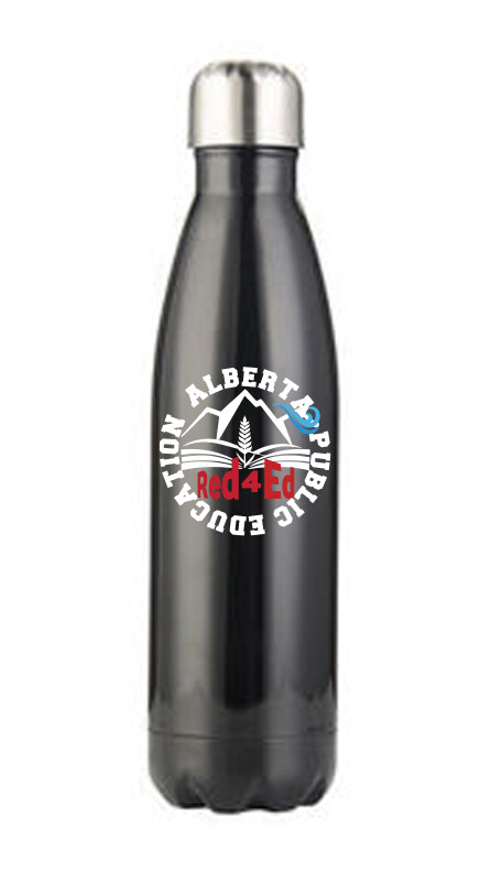 17oz Stainless Steel Coke Shaped Bottle, Color: Black, Design Choice: Design 1