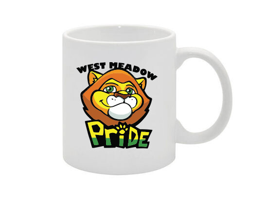 West Meadow Ceramic Mug, Color: White, Design Choice: Design 1