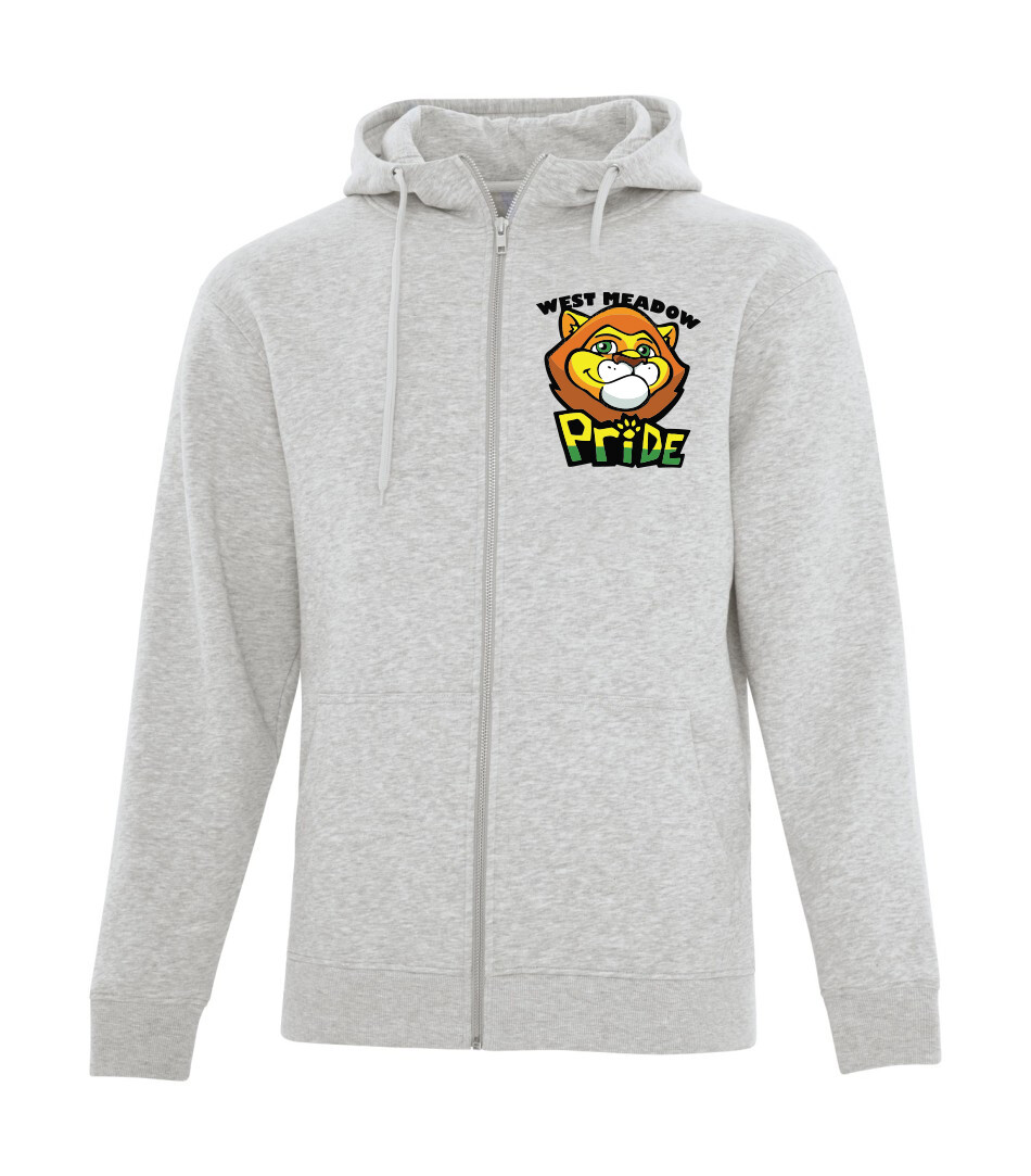 ATC ESACTIVE Core Full Zip Hooded Sweatshirt, Color: Athletic Grey, Design Choice: Design 1