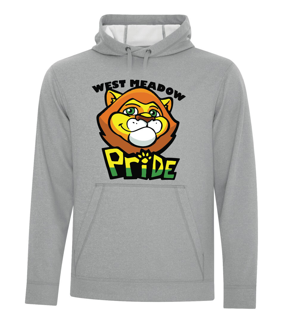 ATC™ GAME DAY™ Fleece Adult and Youth Hooded Sweatshirt, Color: Athletic Grey, Design Choice: Design 1