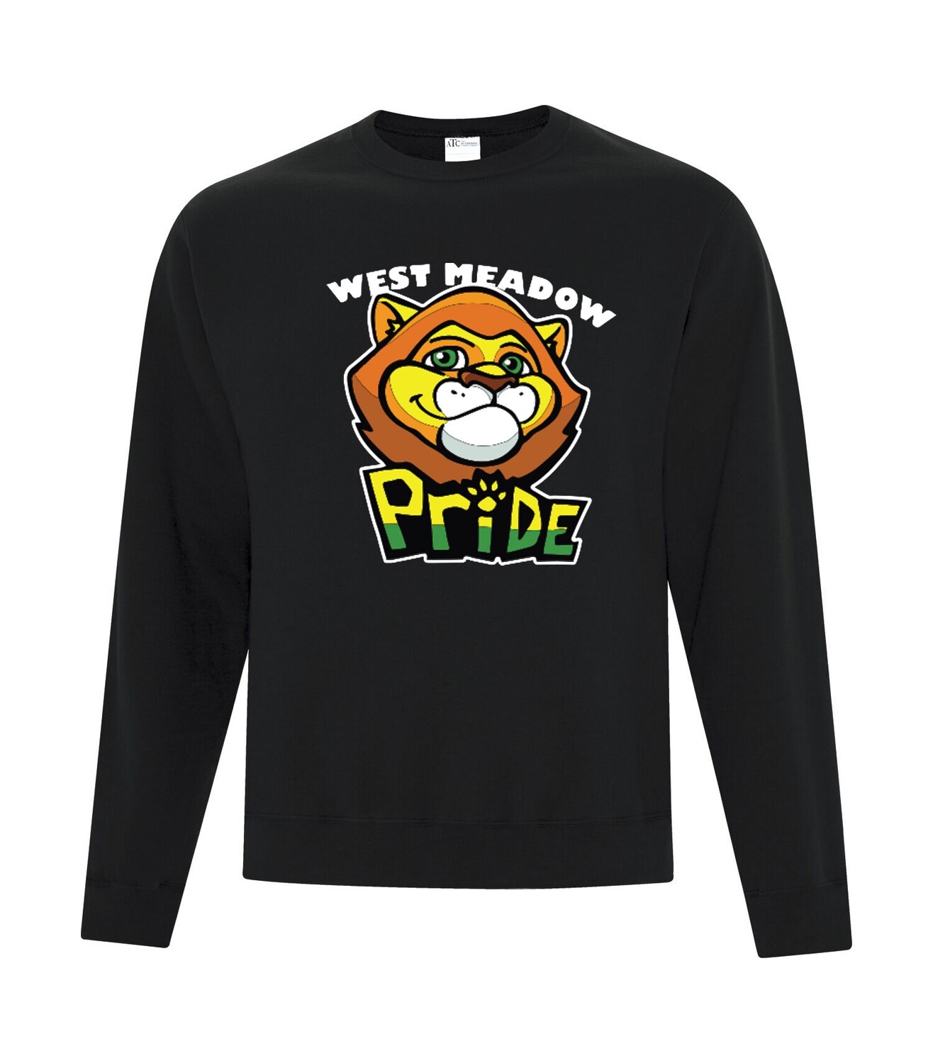 ATC™ EVERYDAY FLEECE CREWNECK SWEATSHIRT, Color: Black, Design Choice: Design 1