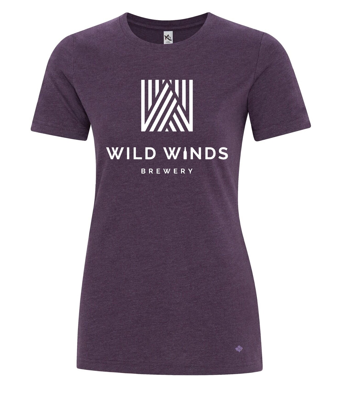 KOI® ELEMENT LADIES&#39; TEE. KOI8060L, Color: Amethyst, Print and Color: Design 1 White