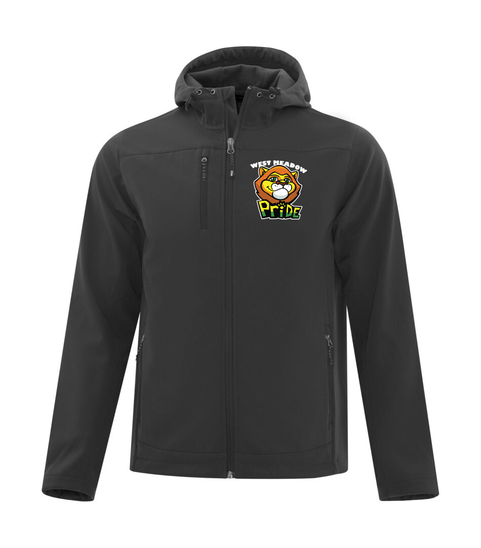 COAL HARBOUR Essential Hooded Soft Shell Jacket, Color: Black, Design Choice: Design 1