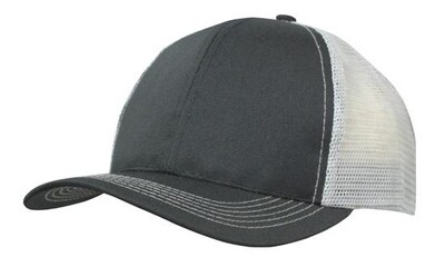 Breathable Poly Twill With Mesh Back Cap